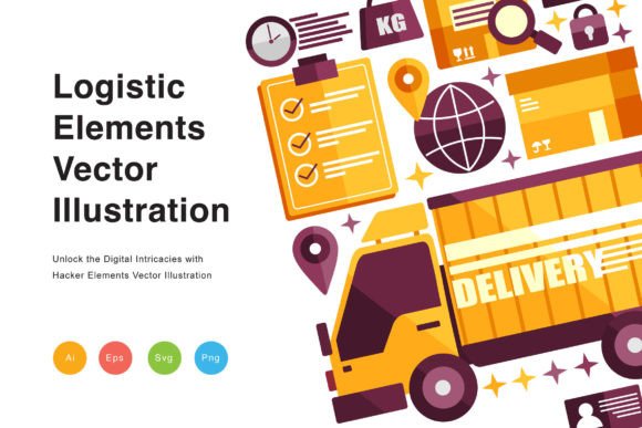 A Brand Designer's Review of Logistic Elements Vector Graphics