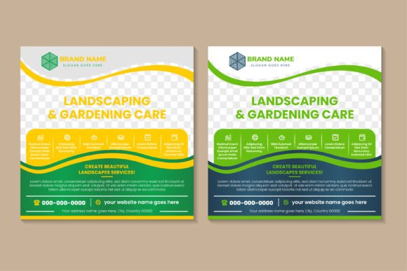 A Brand Designer's Review of the Landscaping Square Banner Graphics for Social Media Templates