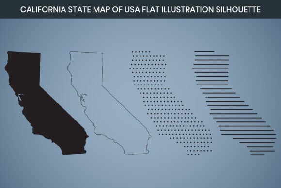 A California State Map for Creative Graphics & Marketing Freebies