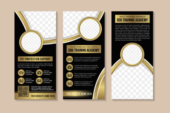 A Designer's Review of a Dog Training Vertical Banner Graphics