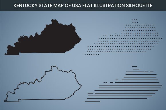 A Hand Drawn Kentucky Map for Editorial Graphics & Freebies