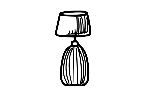 A Hand-Drawn Lamp Illustration for Graphics and Commercial Products