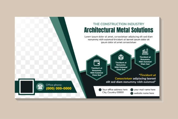 An Architectural Banner Graphic for Professional Print Templates
