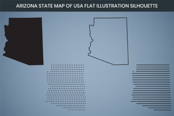 Arizona's Hand Drawn Map: A Versatile Graphics Freebie