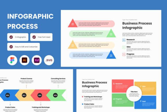 Circle Process Infographic Template V2: Infographic Graphics
