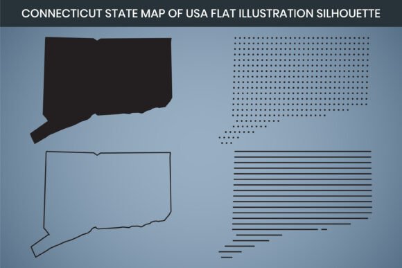 Connecticut Hand Drawn Map: Freebie Graphics Review