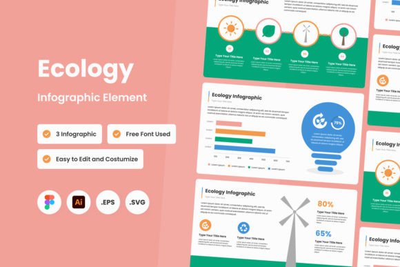 Ecology Infographic Template V1: Graphics for Green Branding