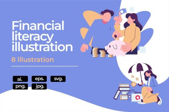 Financial Literacy Graphics & Illustrations Review
