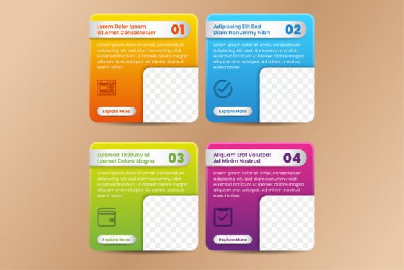 Infographic Frame Gradient Square: Graphics & Infographics for Crafters