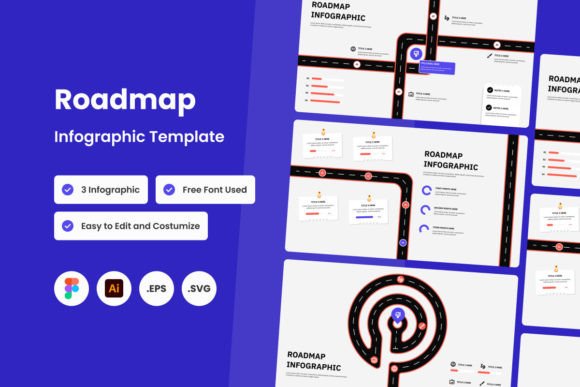 Roadmap Infographic Template V3 Graphics & Infographics Review