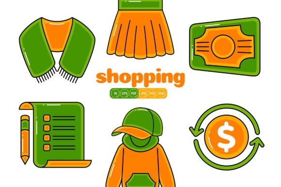 Shopping Vector Pack 05: Graphics & Icons for Crafters