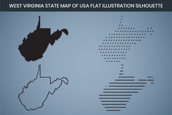 West Virginia State Hand Drawn Map USA Embroidery Review